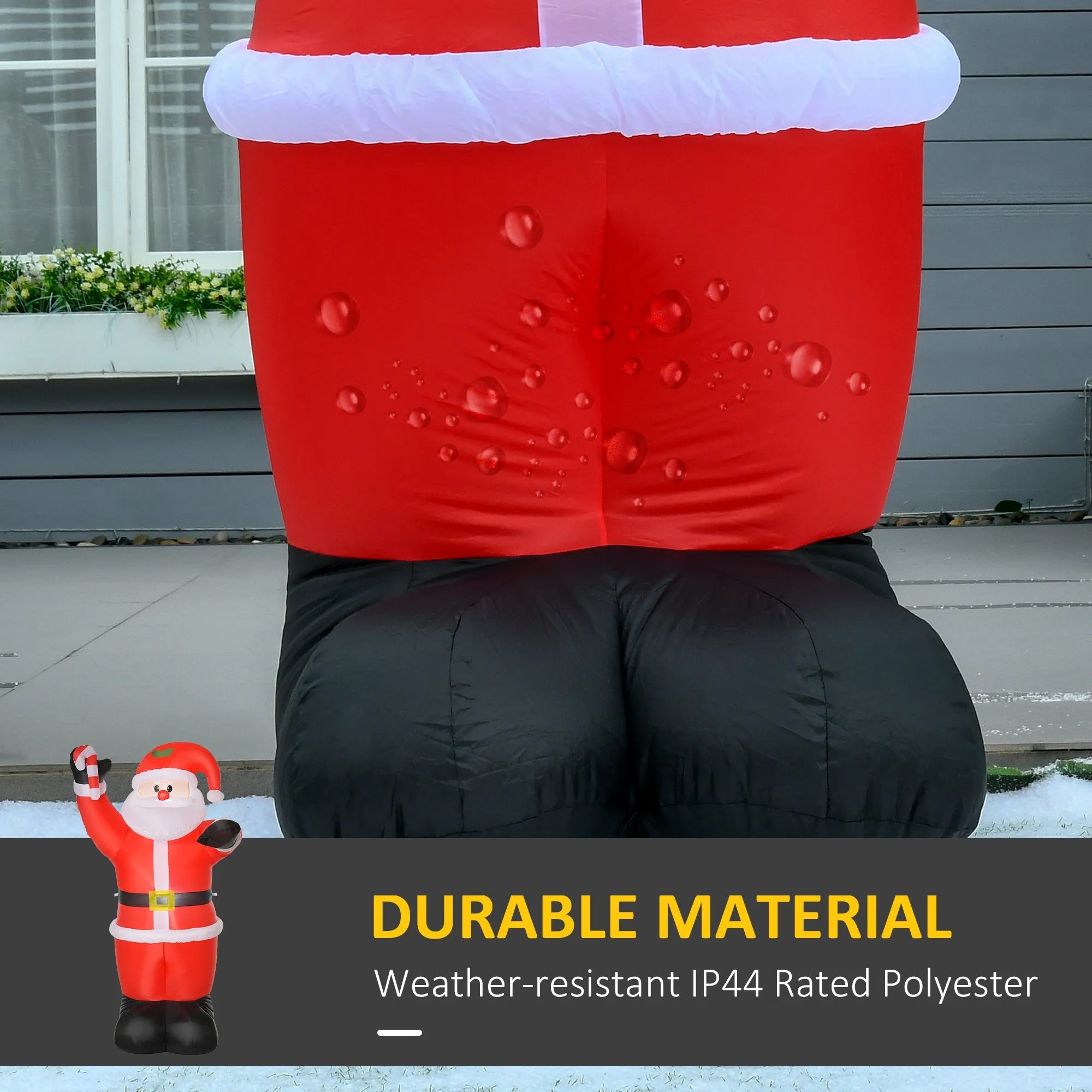 Inflatable Christmas Santa Claus Air Blown Decoration Yard for Lawn