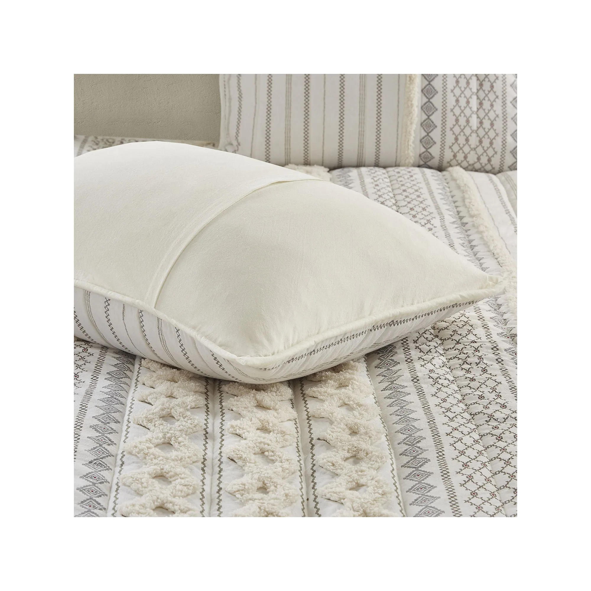 Ink   Ivy Ink Ivy Imani Cotton 3 Piece Coverlet Set - IVORY ONE SIZE