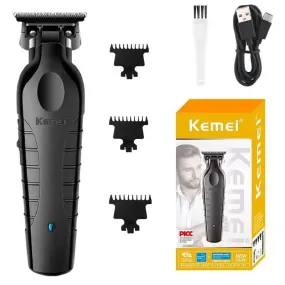 Kemei Zero Blade Beard Trimmer: Precision Electric Clipper - Close Trim & Long Battery Life