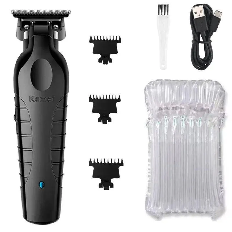 Kemei Zero Blade Beard Trimmer: Precision Electric Clipper - Close Trim & Long Battery Life