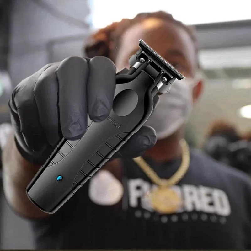 Kemei Zero Blade Beard Trimmer: Precision Electric Clipper - Close Trim & Long Battery Life