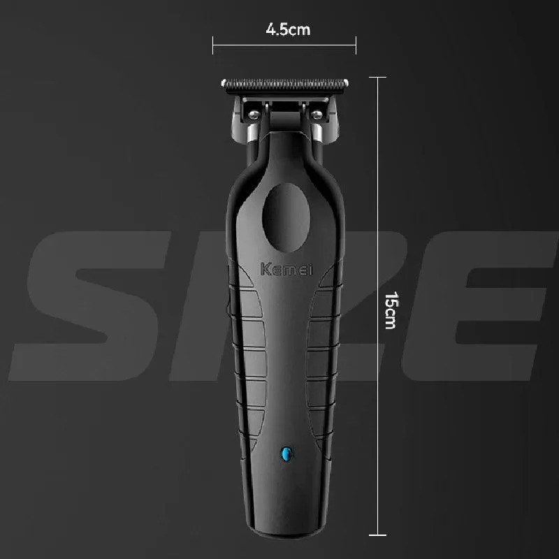 Kemei Zero Blade Beard Trimmer: Precision Electric Clipper - Close Trim & Long Battery Life