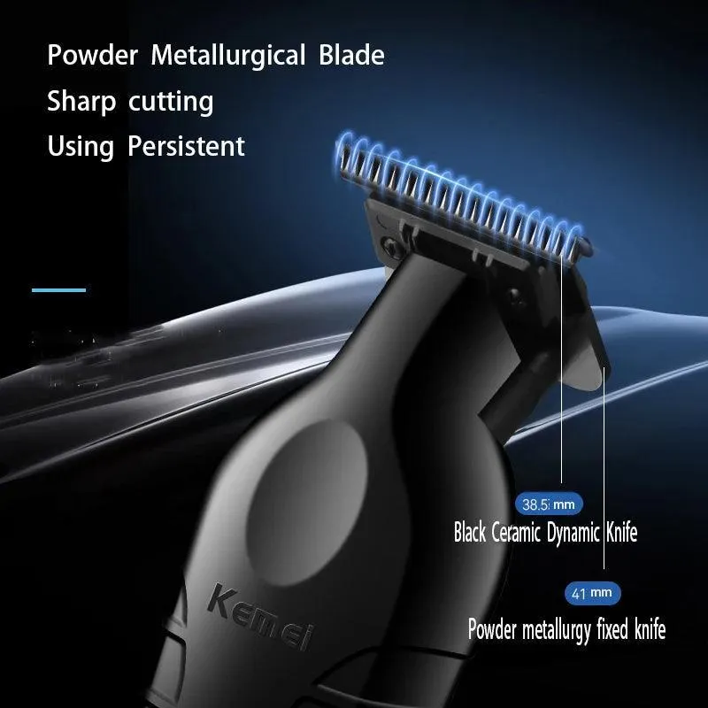 Kemei Zero Blade Beard Trimmer: Precision Electric Clipper - Close Trim & Long Battery Life