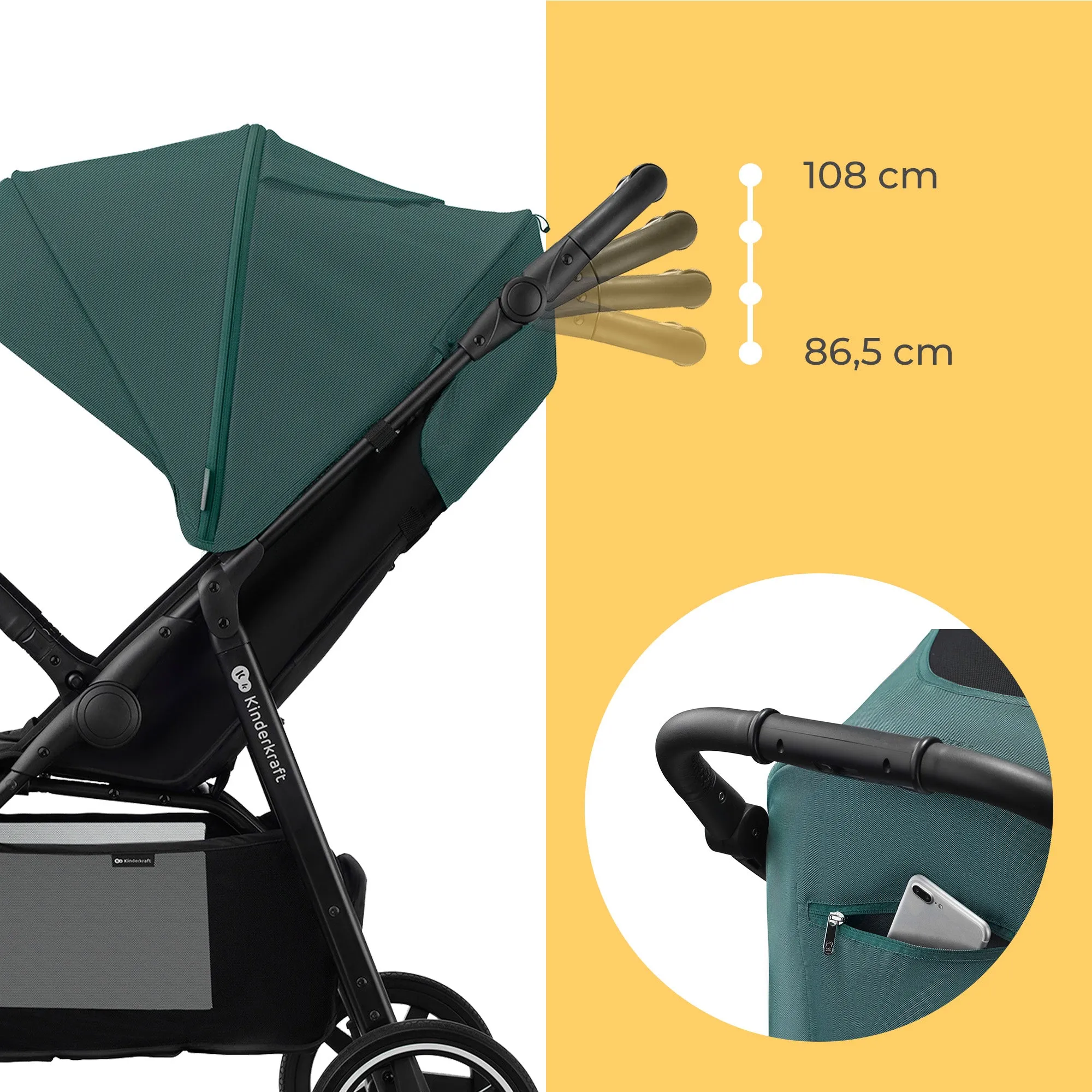 Kinderkraft Stroller Route - Green