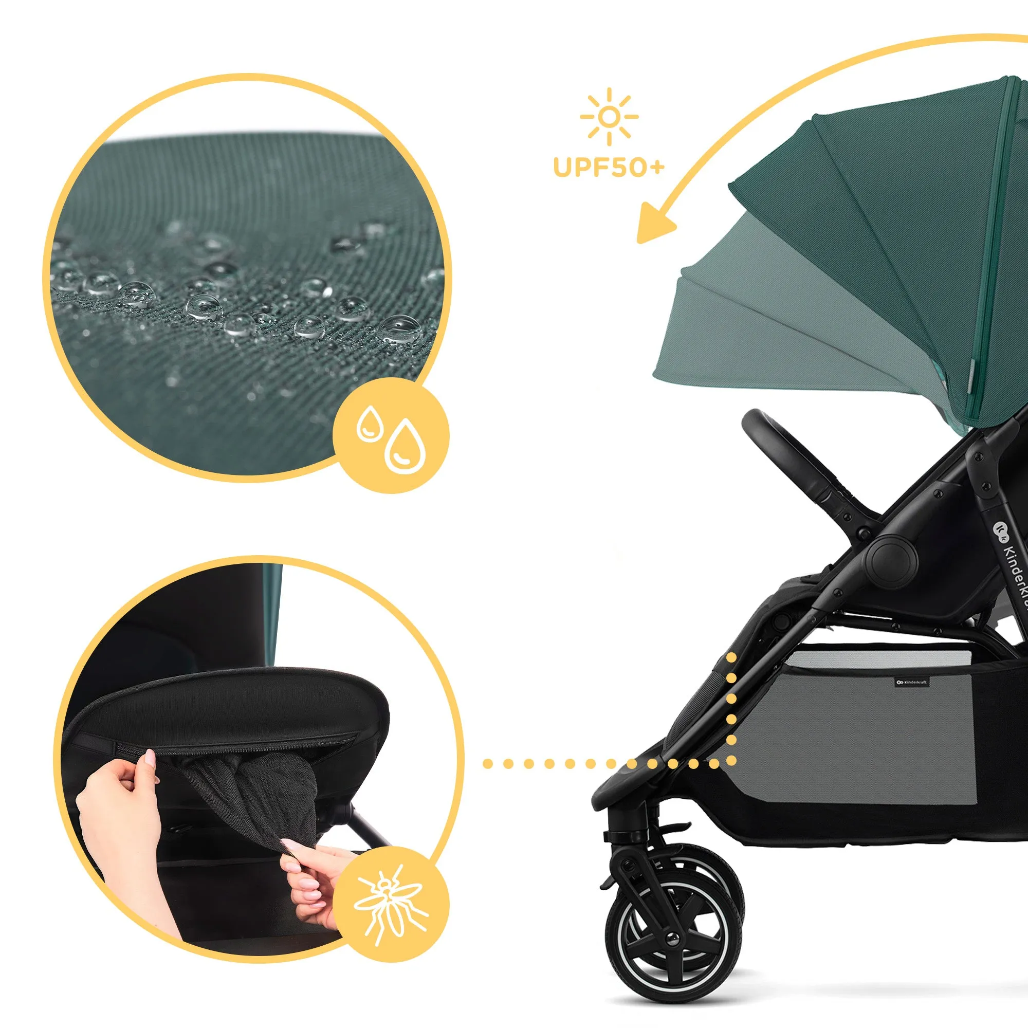 Kinderkraft Stroller Route - Green