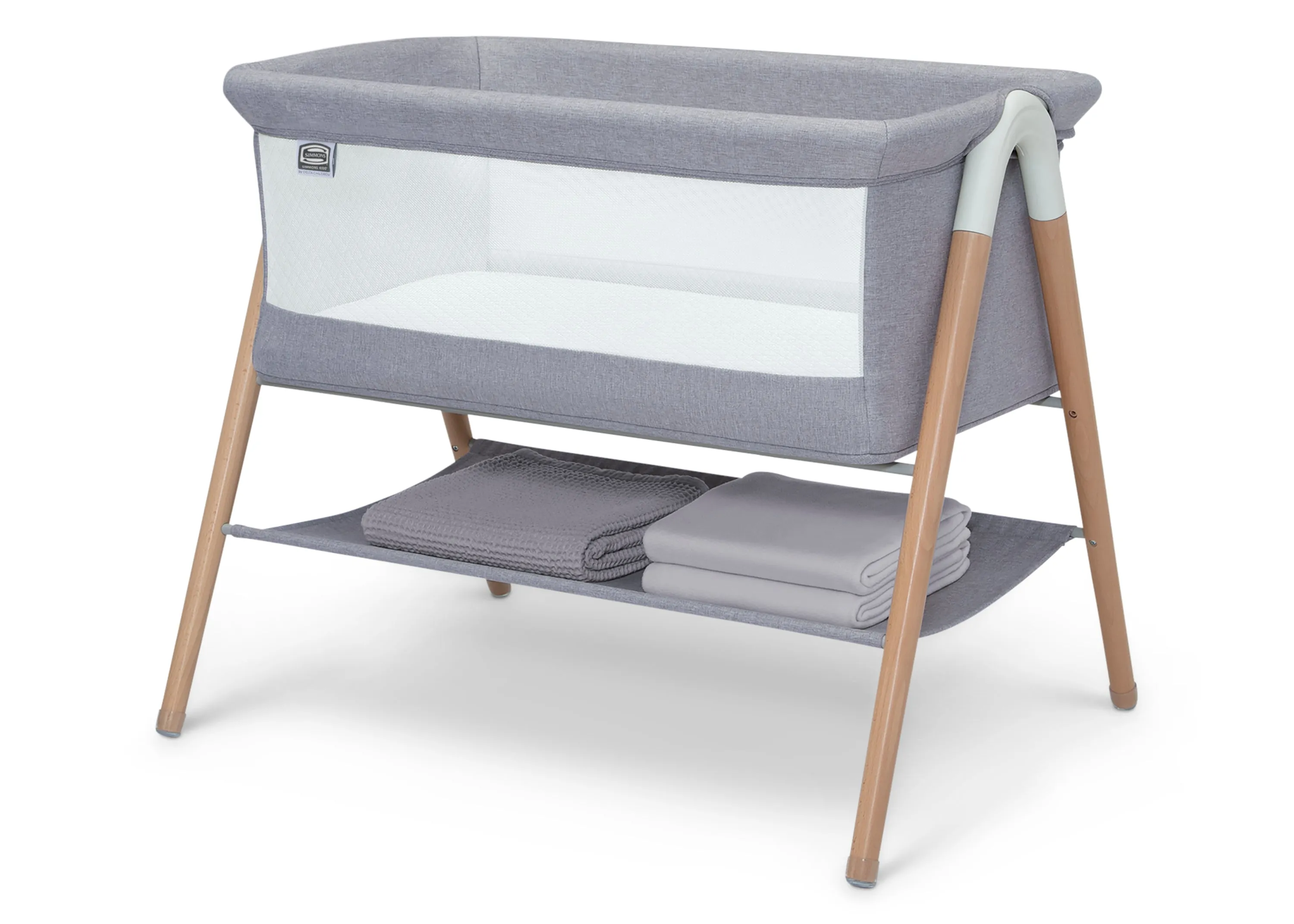 Koi by the Bed Bassinet with Natural Beechwood Legs