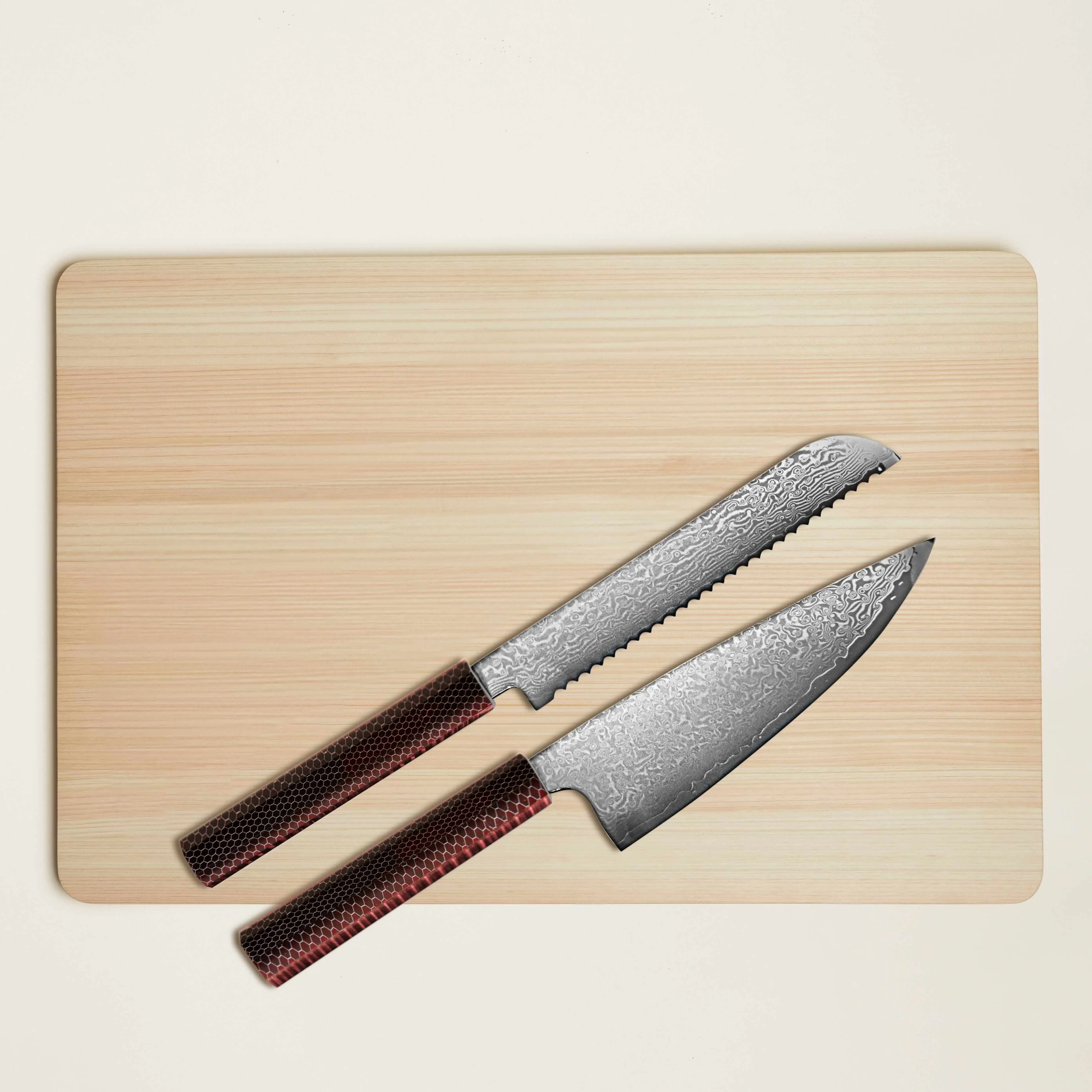 Kumo Chef Knife, Bread Knife & Cutting Board Set