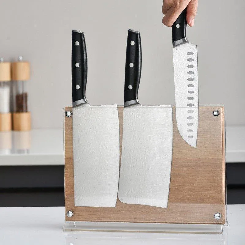 Large Double-Sided Magnetic Knife Holder Knife Block