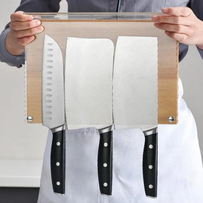 Large Double-Sided Magnetic Knife Holder Knife Block