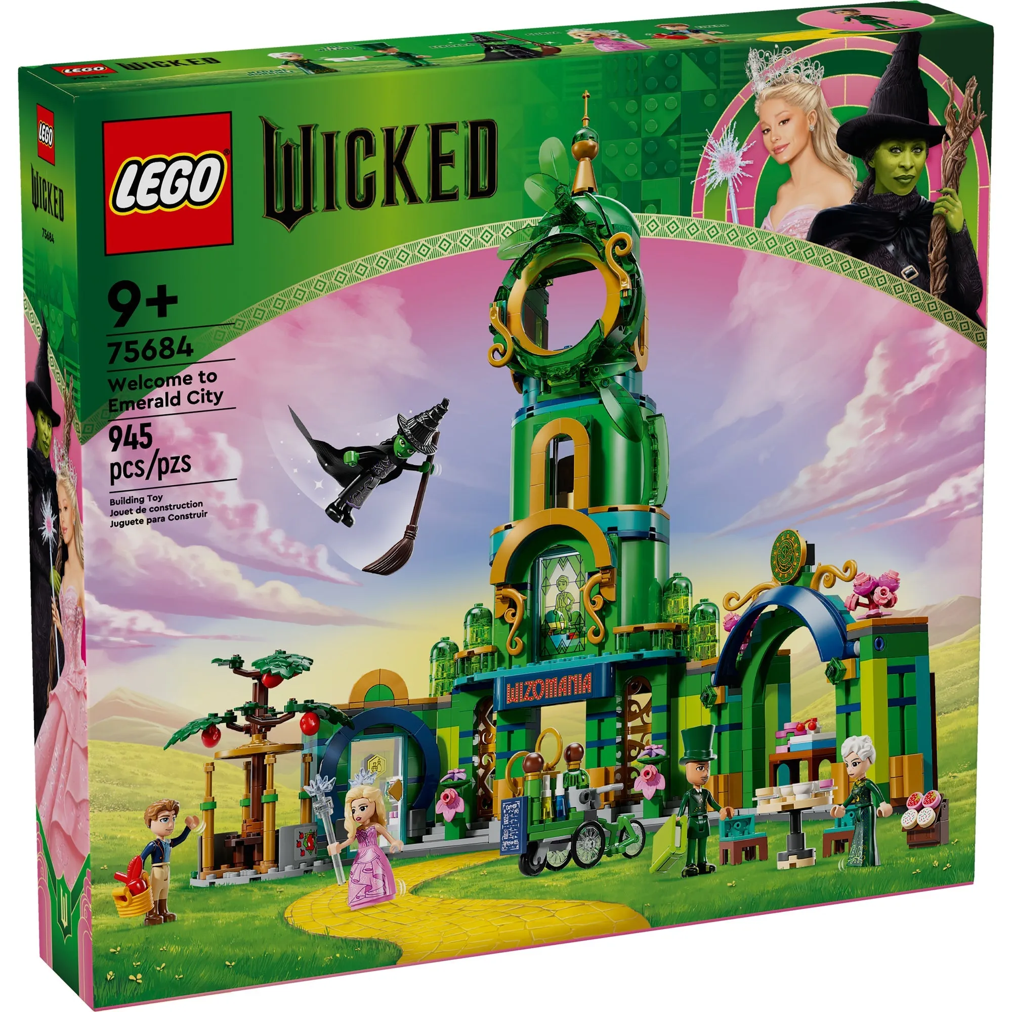 LEGO Wicked Welcome to Emerald City, 75684, Ages 9 , 945 Pieces