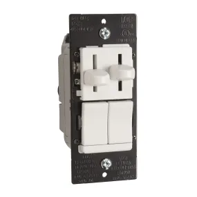 Legrand LSCLDC163P Dual Slide LED Dimmer and 3-Speed Fan Control