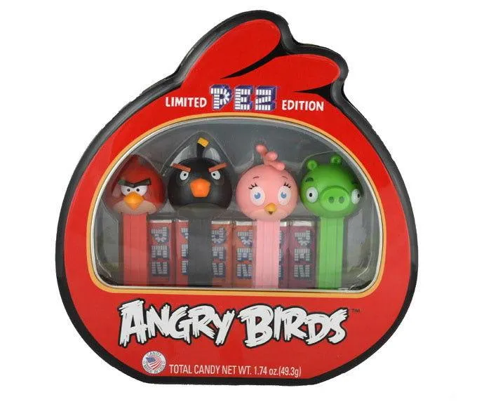 Limited Edition Pez Dispensers Angry Birds Gift Set