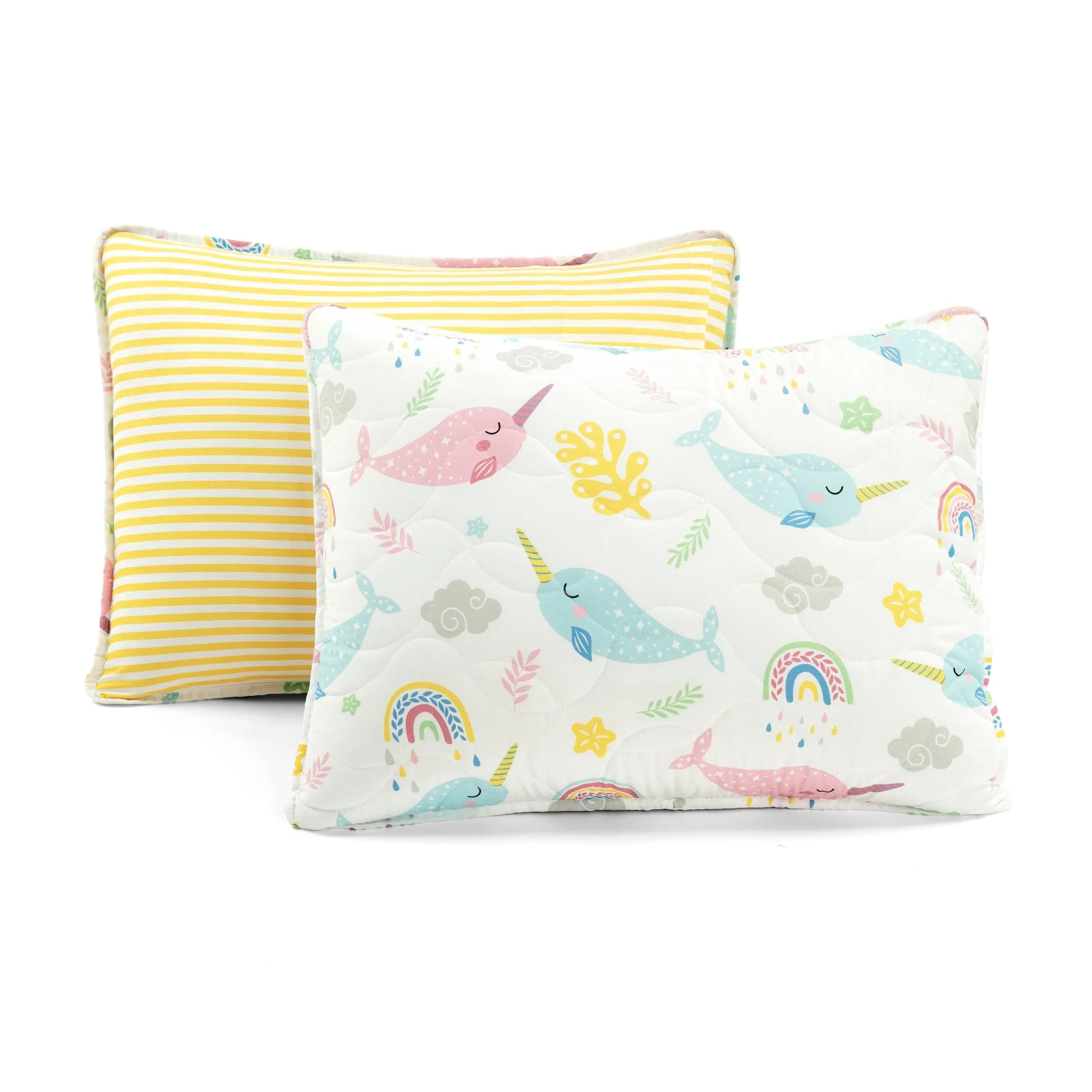 Magical Narwhal Reversible Quilt Set