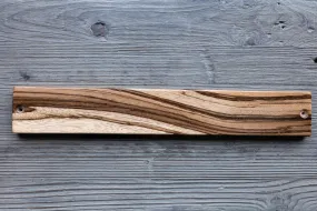 Magnetic Knife Strip: Zebrawood 18"