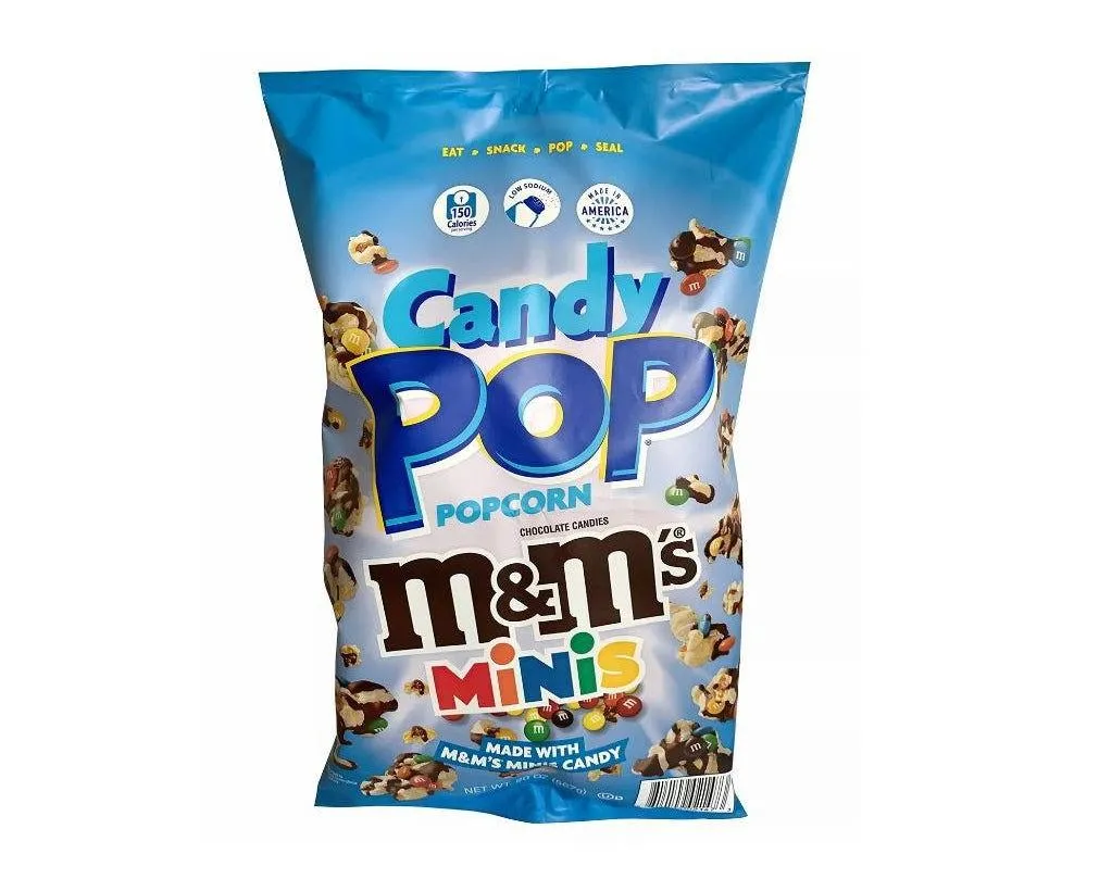 M&M Minis Candy Pop Popcorn 20 oz. Bag