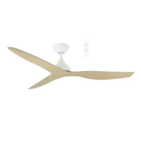 Martec Avoca DC 1220mm Ceiling Fan Matt White/Oak