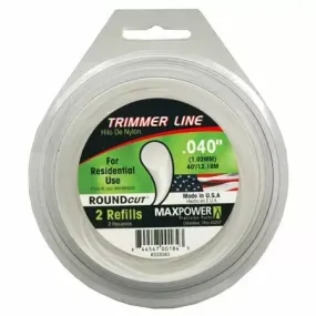 Maxpower  040" X 40' White Round Cut Trimmer Line