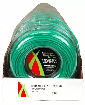 Maxpower Residential Grade Round Trimmer Line, Green .080" x 180'