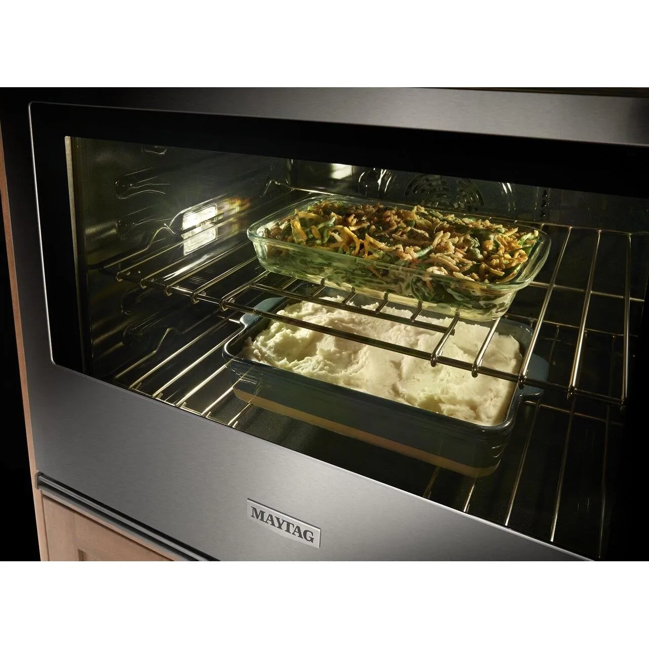 Maytag 27-inch Built-in Single Wall Oven with Convection MOES6027LZ