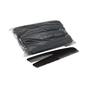 McKesson 7 Inch Black Plastic Hair Comb