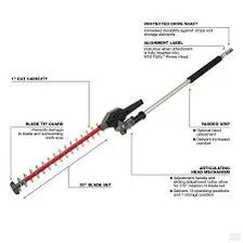 Milwaukee M18 FUEL™ QUIK-LOK™ Articulating Hedge Trimmer Attachment 49-16-2719