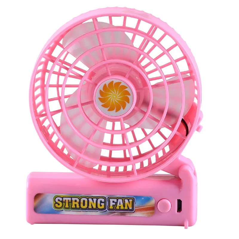 Mini Fan Halter Summer USB Handheld Folding Portable Student Dormitory Office Fan