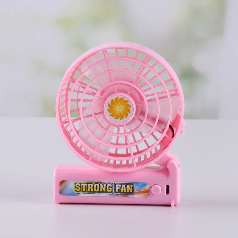 Mini Fan Halter Summer USB Handheld Folding Portable Student Dormitory Office Fan