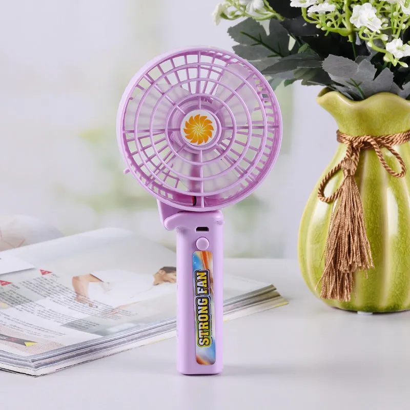 Mini Fan Halter Summer USB Handheld Folding Portable Student Dormitory Office Fan