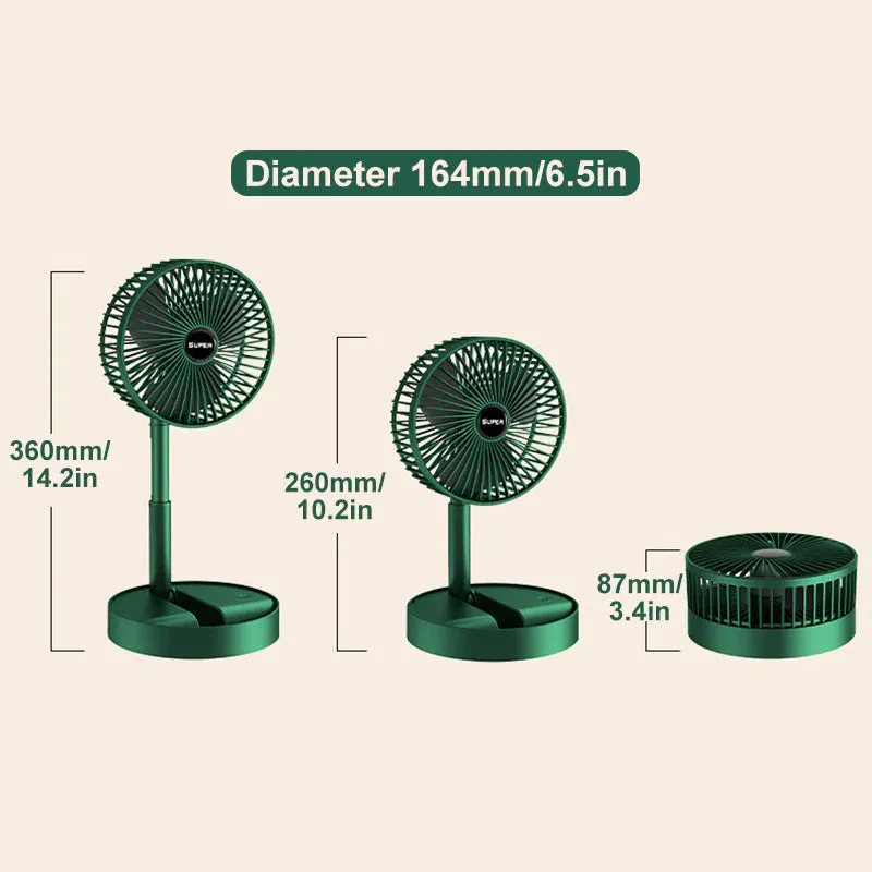 Mini folding fan - usb rechargeable and portable