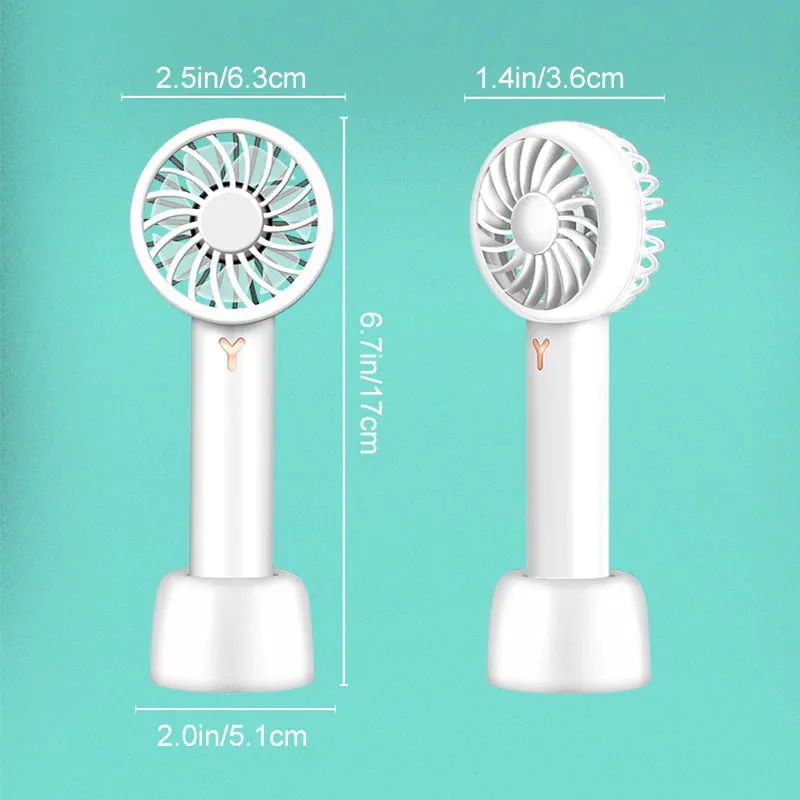 Mini folding fan - usb rechargeable and portable