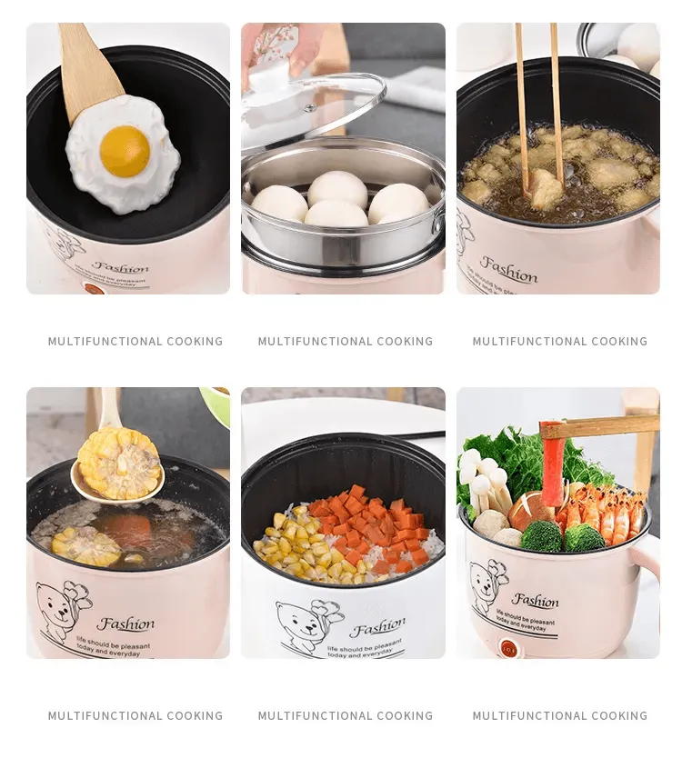 Mini Rice Cooker With Nonstick Cookware SC-208