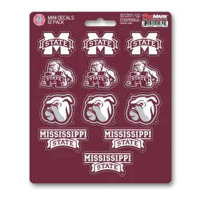 Mississippi State Bulldogs 12 Count Mini Decal Sticker Pack