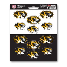 Missouri Tigers 12 Count Mini Decal Sticker Pack