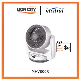 Mistral MHV800R 8 inch Turbine Blade Power Fan - White