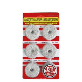 Mosquito Dunks (BTI Briquets) Non-Toxic Mosquito Insecticide / Pesticide