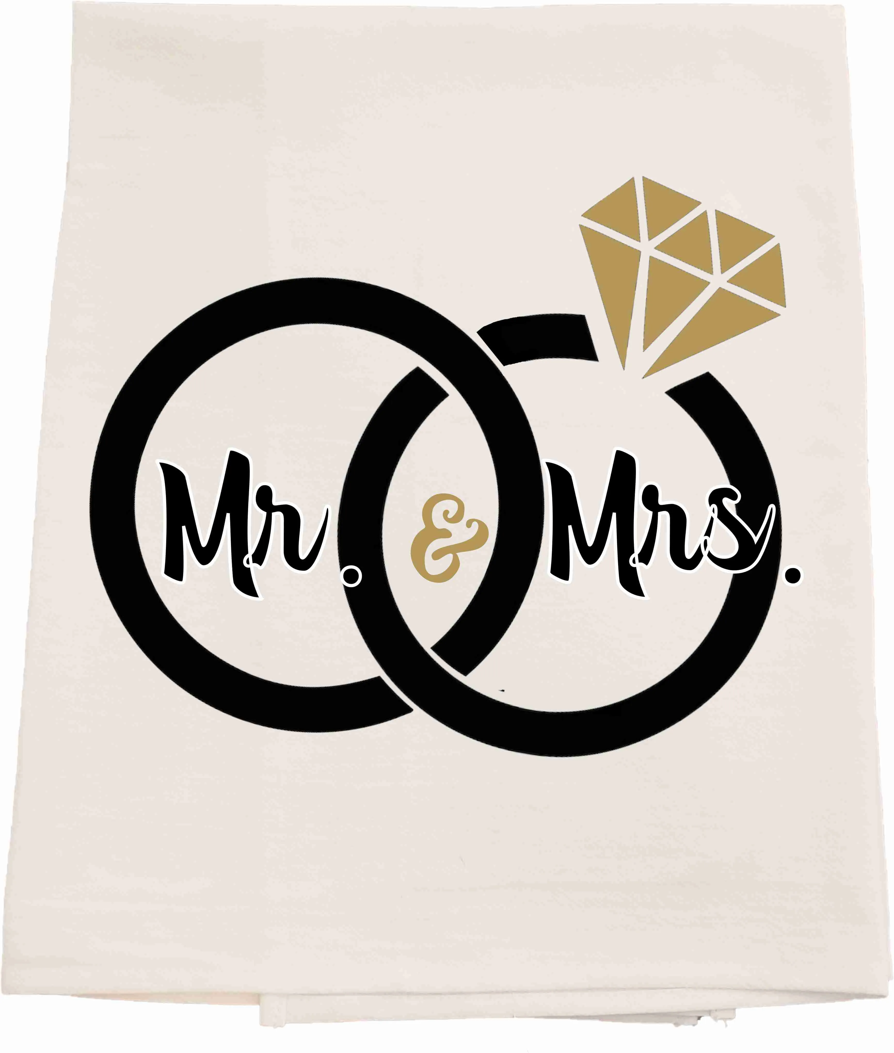 Mr. & Mrs. Ring Tea Towel