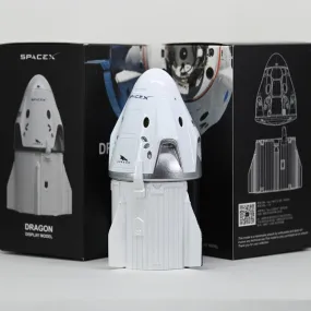 NASA Space  X Model Starship Rocket Dragon Astronaut Crew Madual Spacecraft Model Desk Top Display