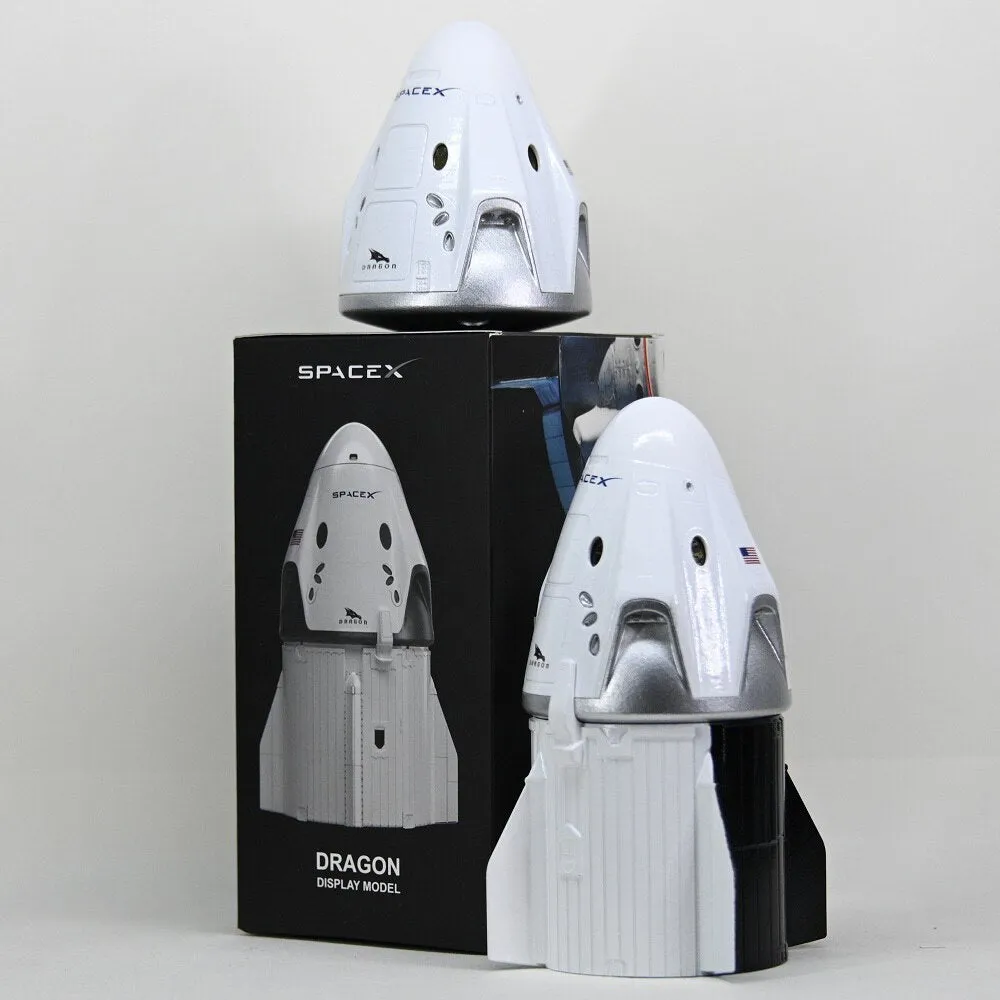 NASA Space  X Model Starship Rocket Dragon Astronaut Crew Madual Spacecraft Model Desk Top Display