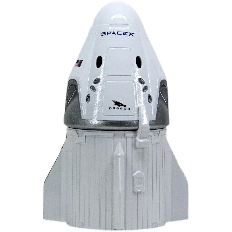 NASA Space  X Model Starship Rocket Dragon Astronaut Crew Madual Spacecraft Model Desk Top Display