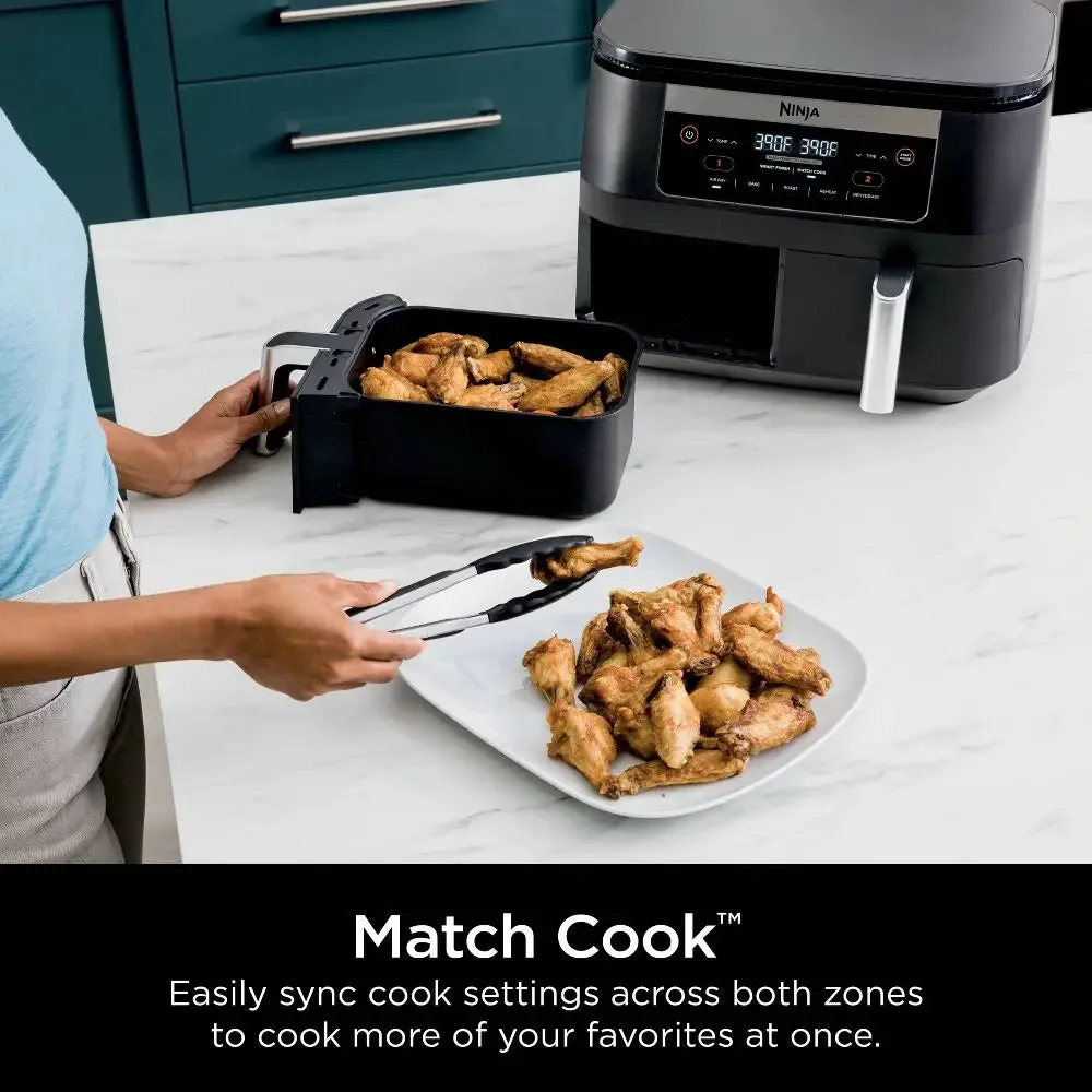 Ninja Foodi 6qt 5-in-1 2-Basket Air Fryer with DualZone Technology - DZ090