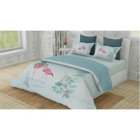 Novus Digital Print Quilt Cover Set, Flamingo