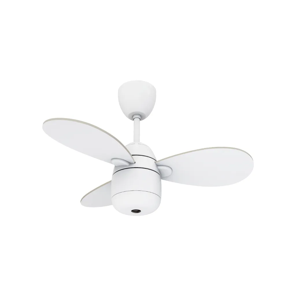 NSB MIMI (WH/OAK-White) 28 Inch Dual Tone Color Blade with Remote Control Ceiling Fan