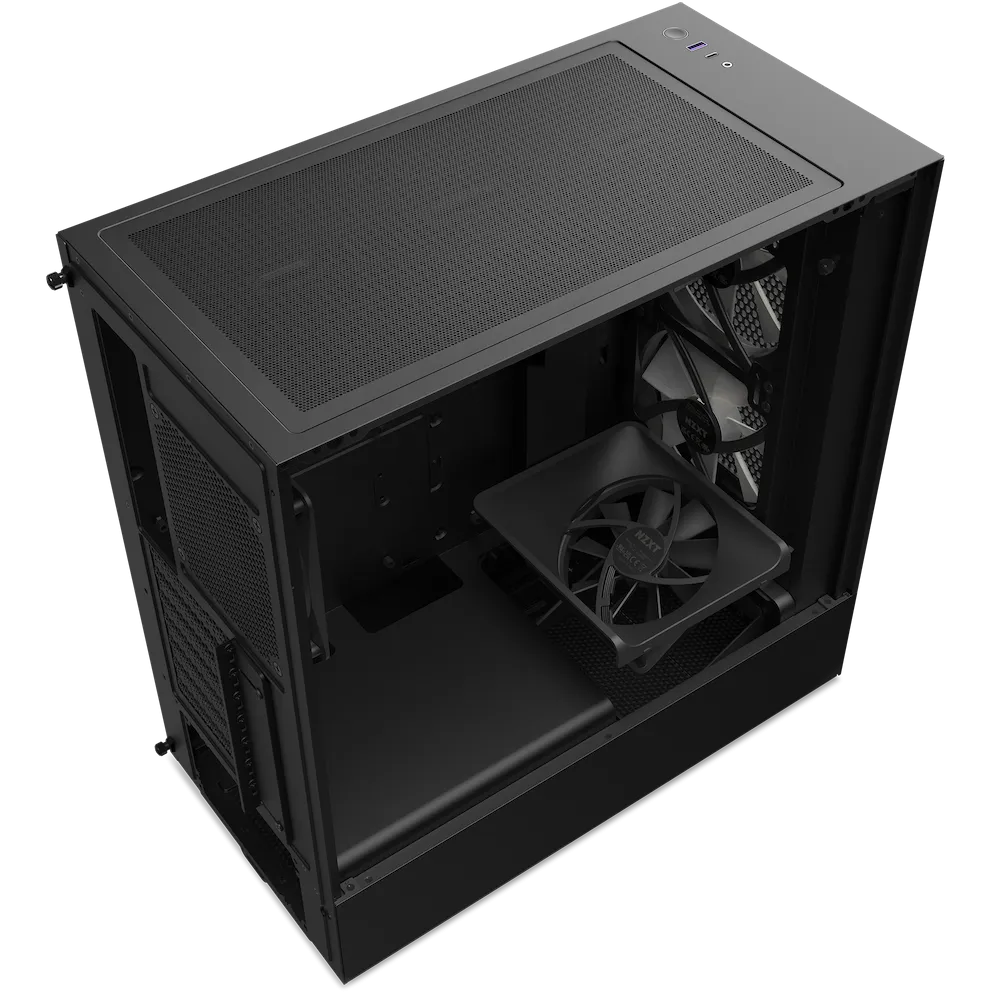 NZXT H5 FLOW RGB (2023) Matte Black 啞光黑色 Tempered Glass ATX Case CC-H51FB-R1