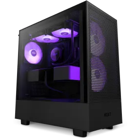 NZXT H5 FLOW RGB (2023) Matte Black 啞光黑色 Tempered Glass ATX Case CC-H51FB-R1