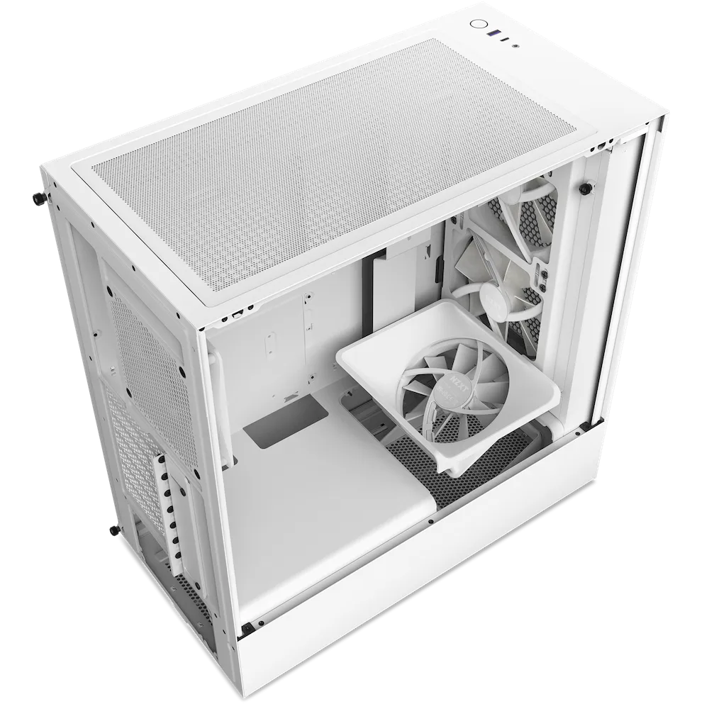 NZXT H5 FLOW RGB (2023) Matte White 啞光白色 Tempered Glass ATX Case CM-H51FW-R1