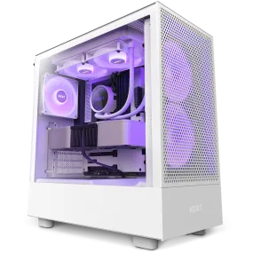 NZXT H5 FLOW RGB (2023) Matte White 啞光白色 Tempered Glass ATX Case CM-H51FW-R1