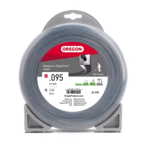 Oregon Trimmer Line - 22-995 - Magnum Gatorline - Square - .095" Gauge, 1/2 lb. Donut, 113 Feet