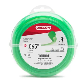 Oregon Trimmer Line - 69-173 - Green Gatorline - Round - .065" Gauge, 50' Donut, 50 Feet