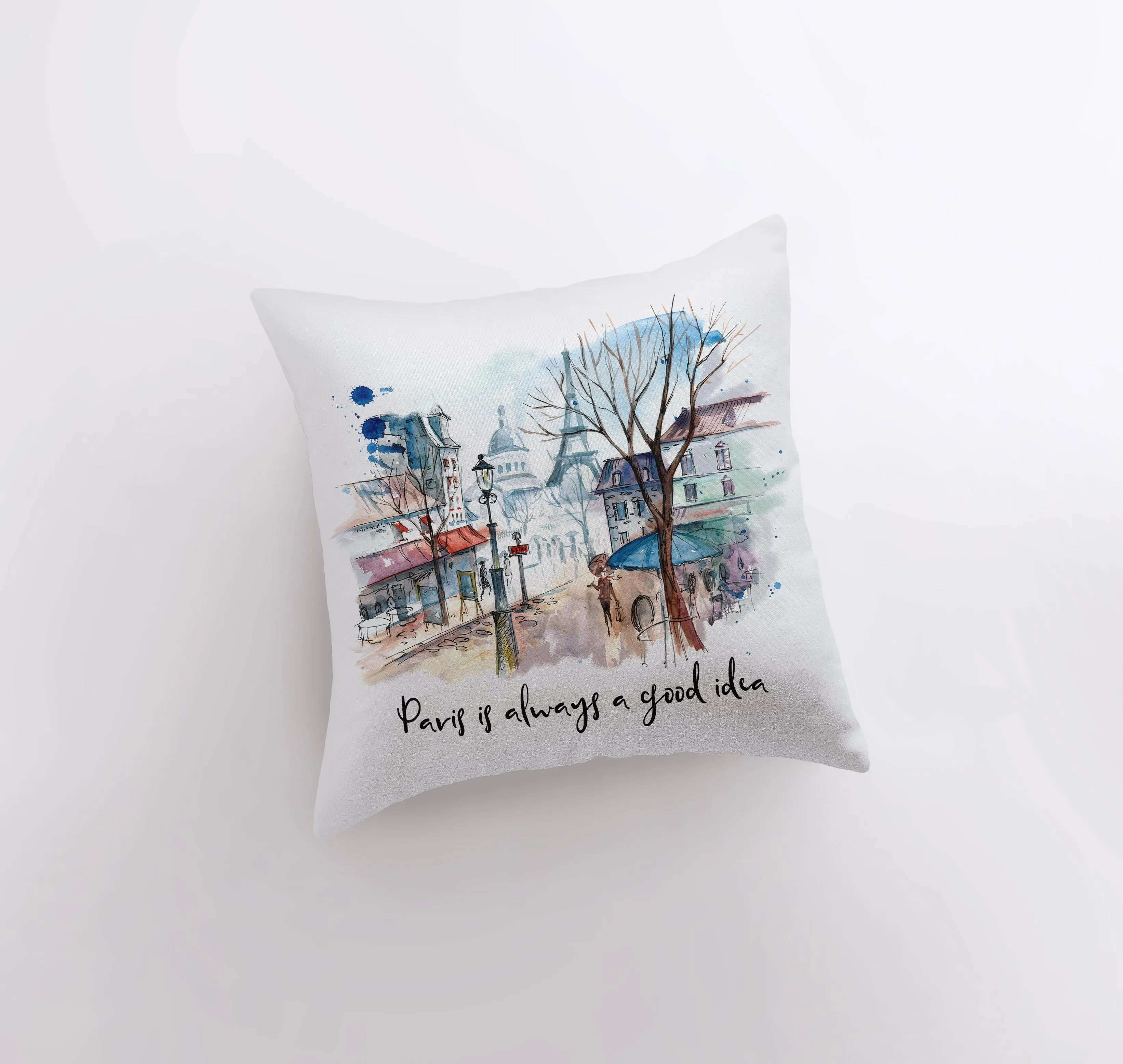 Paris is always a good idea | Audrey Hepburn | Pillow Cover | Throw Pillow | Pillow Cover | Travel Gifts | Gift for Friend | Gifts for Women