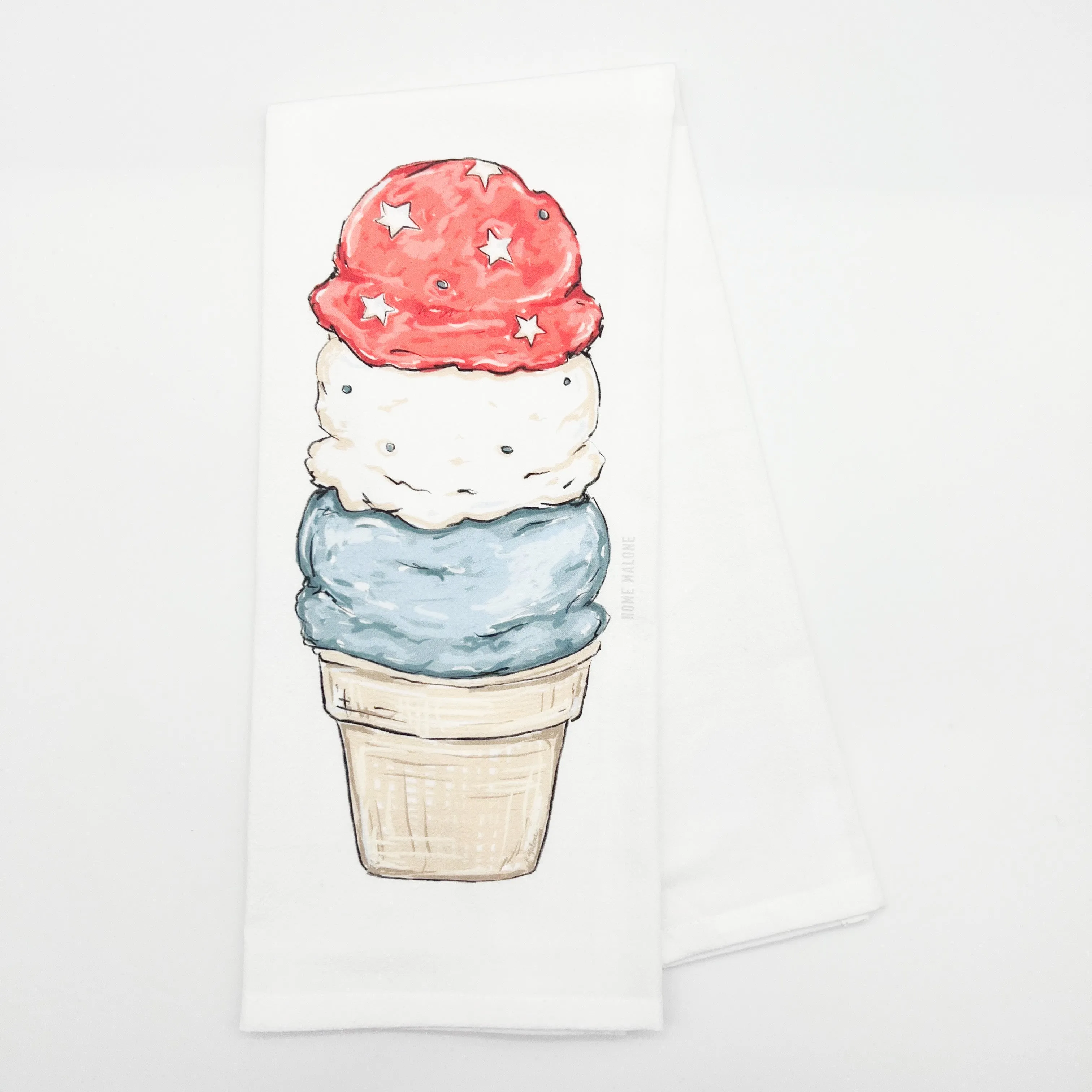 Patriotic Ice Cream Tea Towel